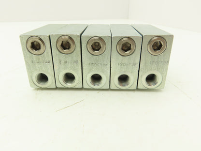 DropsA SX1-35 Modular Lubricator Divider Valve Block 1/8" BSP Lot of 5