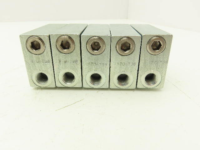 DropsA SX1-35 Modular Lubricator Divider Valve Block 1/8" BSP Lot of 5