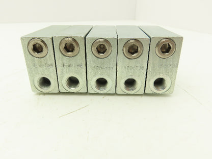 DropsA SX1-35 Modular Lubricator Divider Valve Block 1/8" BSP Lot of 5