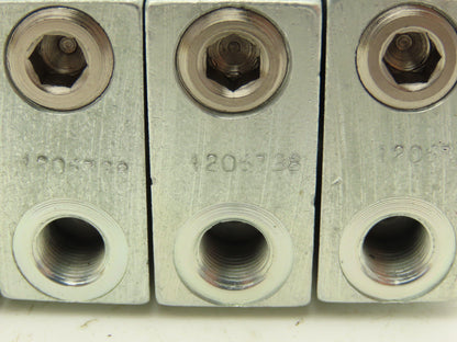 DropsA SX1-35 Modular Lubricator Divider Valve Block 1/8" BSP Lot of 5