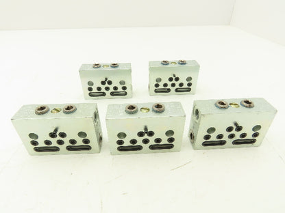 DropsA SX1-35 Modular Lubricator Divider Valve Block 1/8" BSP Lot of 5