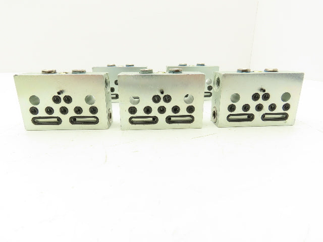 DropsA SX1-35 Modular Lubricator Divider Valve Block 1/8" BSP Lot of 5