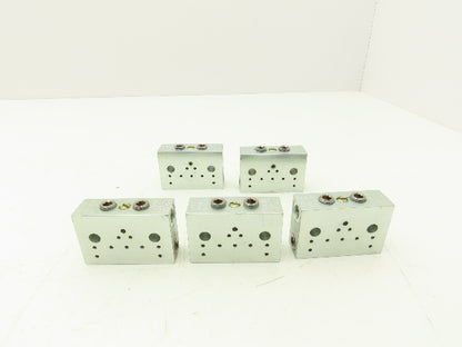 DropsA SX1-35 Modular Lubricator Divider Valve Block 1/8" BSP Lot of 5
