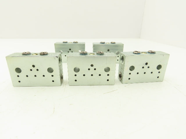 DropsA SX1-35 Modular Lubricator Divider Valve Block 1/8" BSP Lot of 5