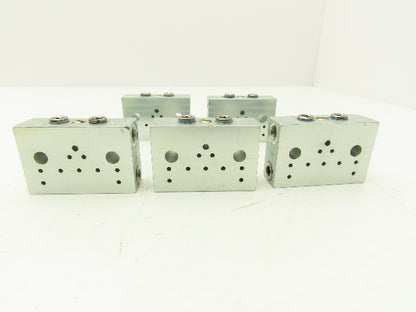 DropsA SX1-35 Modular Lubricator Divider Valve Block 1/8" BSP Lot of 5