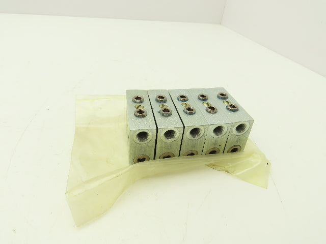 DropsA SX1-35 Modular Lubricator Divider Valve Block 1/8" BSP Lot of 5