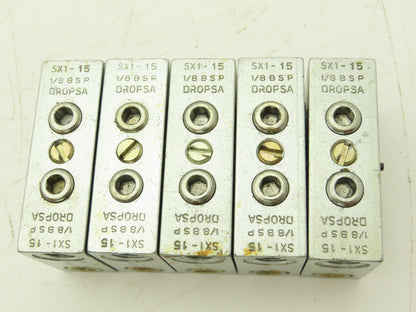 DropsA SX1-15 Modular Lubricator Divider Valve Block 1/8" BSP Lot of 5