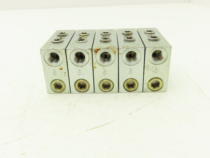 DropsA SX1-15 Modular Lubricator Divider Valve Block 1/8" BSP Lot of 5
