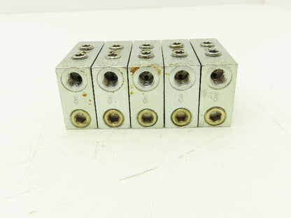 DropsA SX1-15 Modular Lubricator Divider Valve Block 1/8" BSP Lot of 5