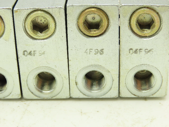 DropsA SX1-15 Modular Lubricator Divider Valve Block 1/8" BSP Lot of 5