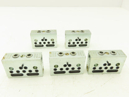 DropsA SX1-15 Modular Lubricator Divider Valve Block 1/8" BSP Lot of 5