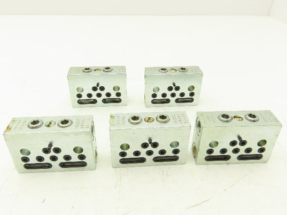 DropsA SX1-15 Modular Lubricator Divider Valve Block 1/8" BSP Lot of 5