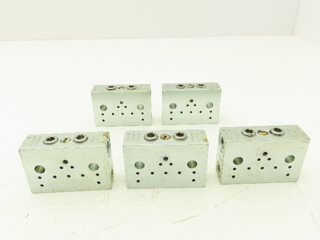 DropsA SX1-15 Modular Lubricator Divider Valve Block 1/8" BSP Lot of 5