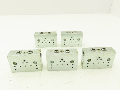 DropsA SX1-15 Modular Lubricator Divider Valve Block 1/8" BSP Lot of 5