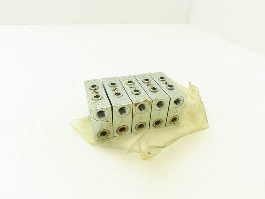 DropsA SX1-15 Modular Lubricator Divider Valve Block 1/8" BSP Lot of 5