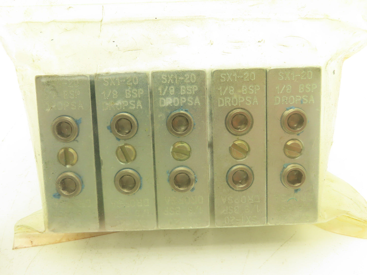 DropsA SX1-20 Modular Lubricator Divider Valve Block 1/8" BSP Lot of 6