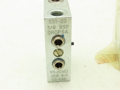 DropsA SX1-20 Modular Lubricator Divider Valve Block 1/8" BSP Lot of 6