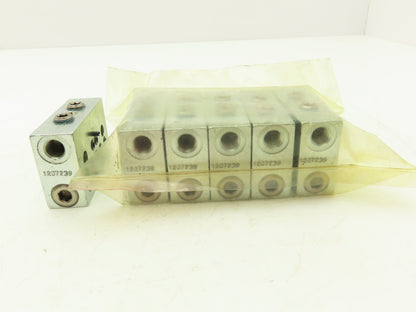 DropsA SX1-20 Modular Lubricator Divider Valve Block 1/8" BSP Lot of 6
