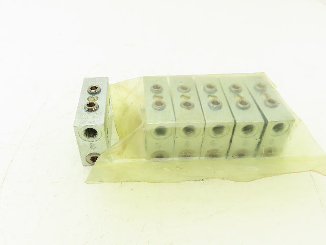 DropsA SX1-20 Modular Lubricator Divider Valve Block 1/8" BSP Lot of 6