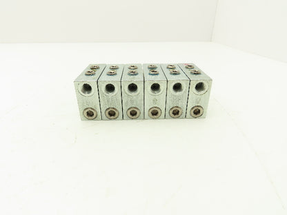 DropsA SX1-25 Modular Lubricator Divider Valve Block 1/8" BSP Lot of 6