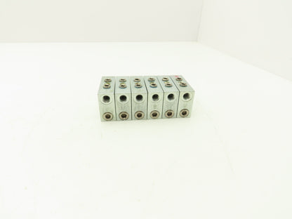 DropsA SX1-25 Modular Lubricator Divider Valve Block 1/8" BSP Lot of 6