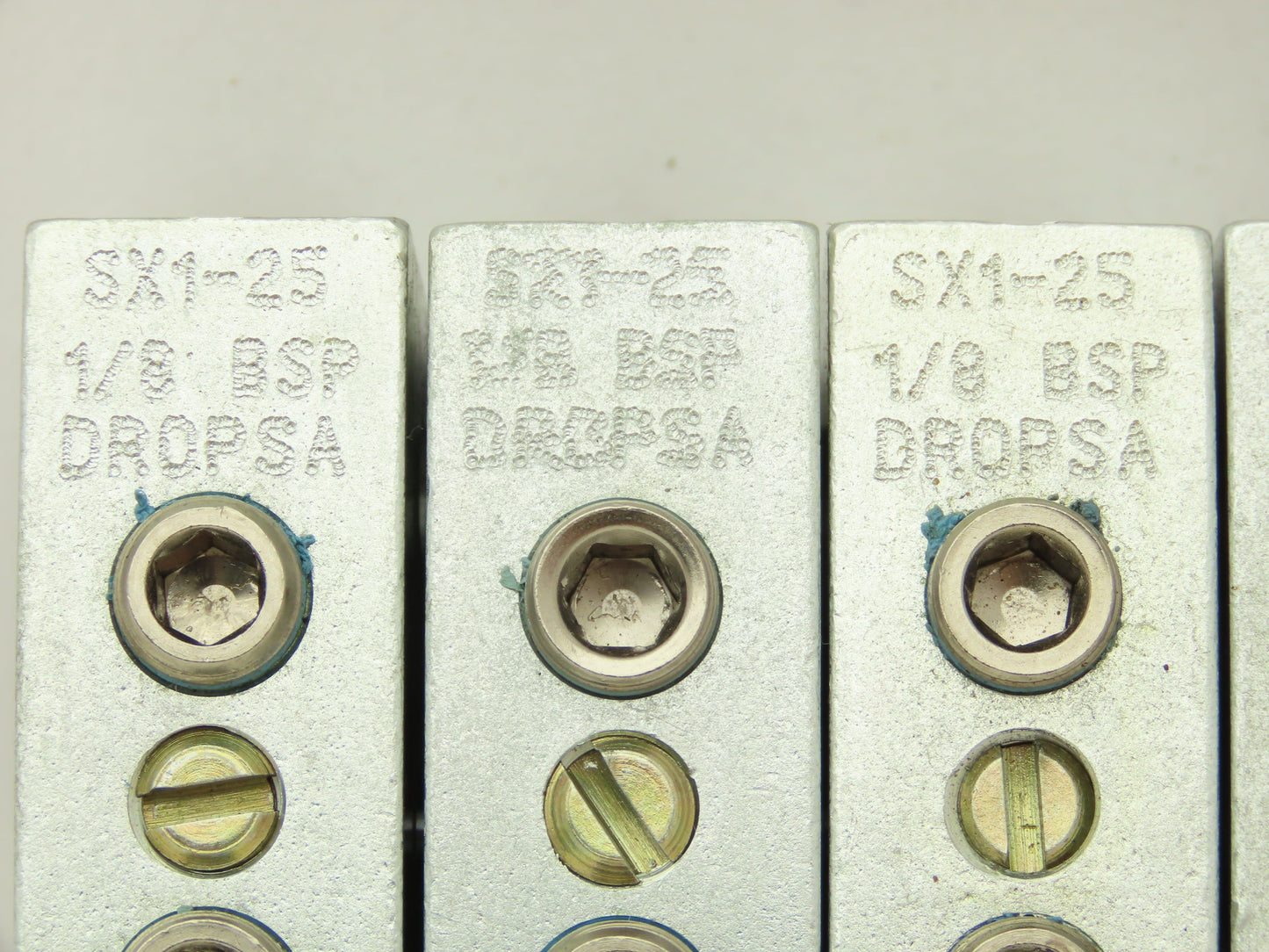 DropsA SX1-25 Modular Lubricator Divider Valve Block 1/8" BSP Lot of 6