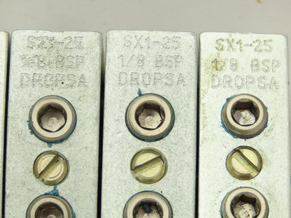 DropsA SX1-25 Modular Lubricator Divider Valve Block 1/8" BSP Lot of 6