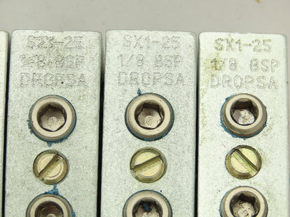 DropsA SX1-25 Modular Lubricator Divider Valve Block 1/8" BSP Lot of 6