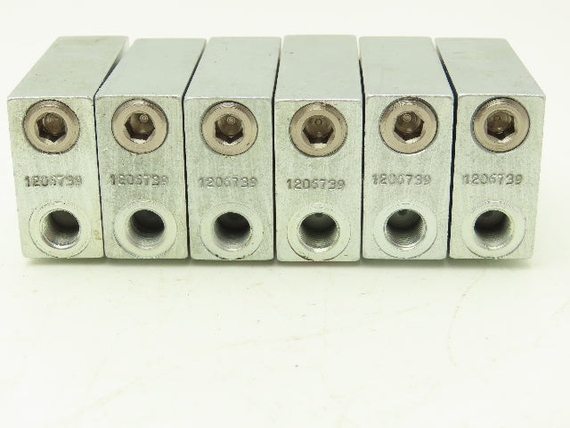 DropsA SX1-25 Modular Lubricator Divider Valve Block 1/8" BSP Lot of 6