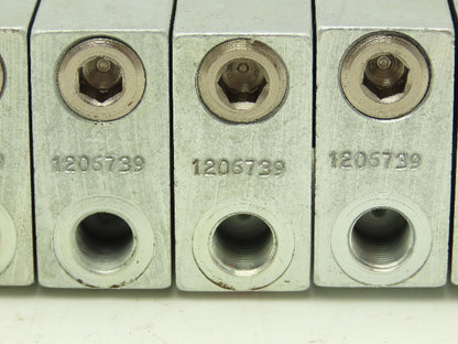 DropsA SX1-25 Modular Lubricator Divider Valve Block 1/8" BSP Lot of 6