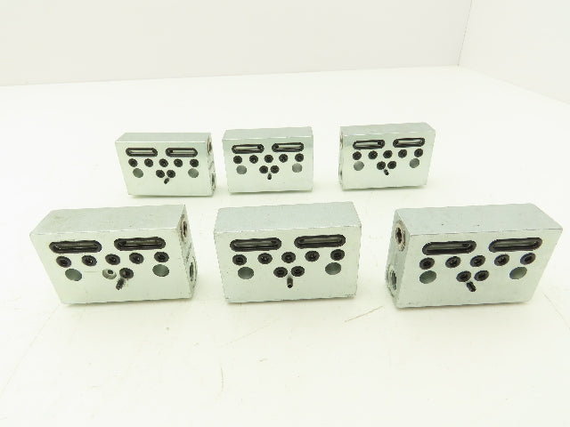 DropsA SX1-25 Modular Lubricator Divider Valve Block 1/8" BSP Lot of 6