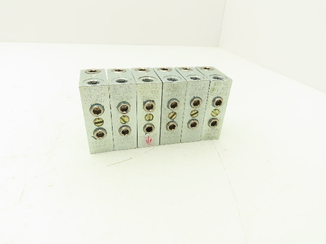 DropsA SX1-25 Modular Lubricator Divider Valve Block 1/8" BSP Lot of 6