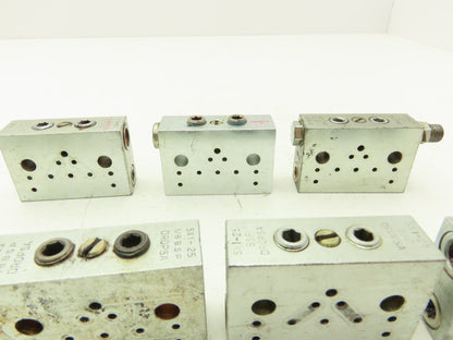 DropsA SX1-25 Modular Lubricator Divider Valve Block 1/8" BSP Lot of 7