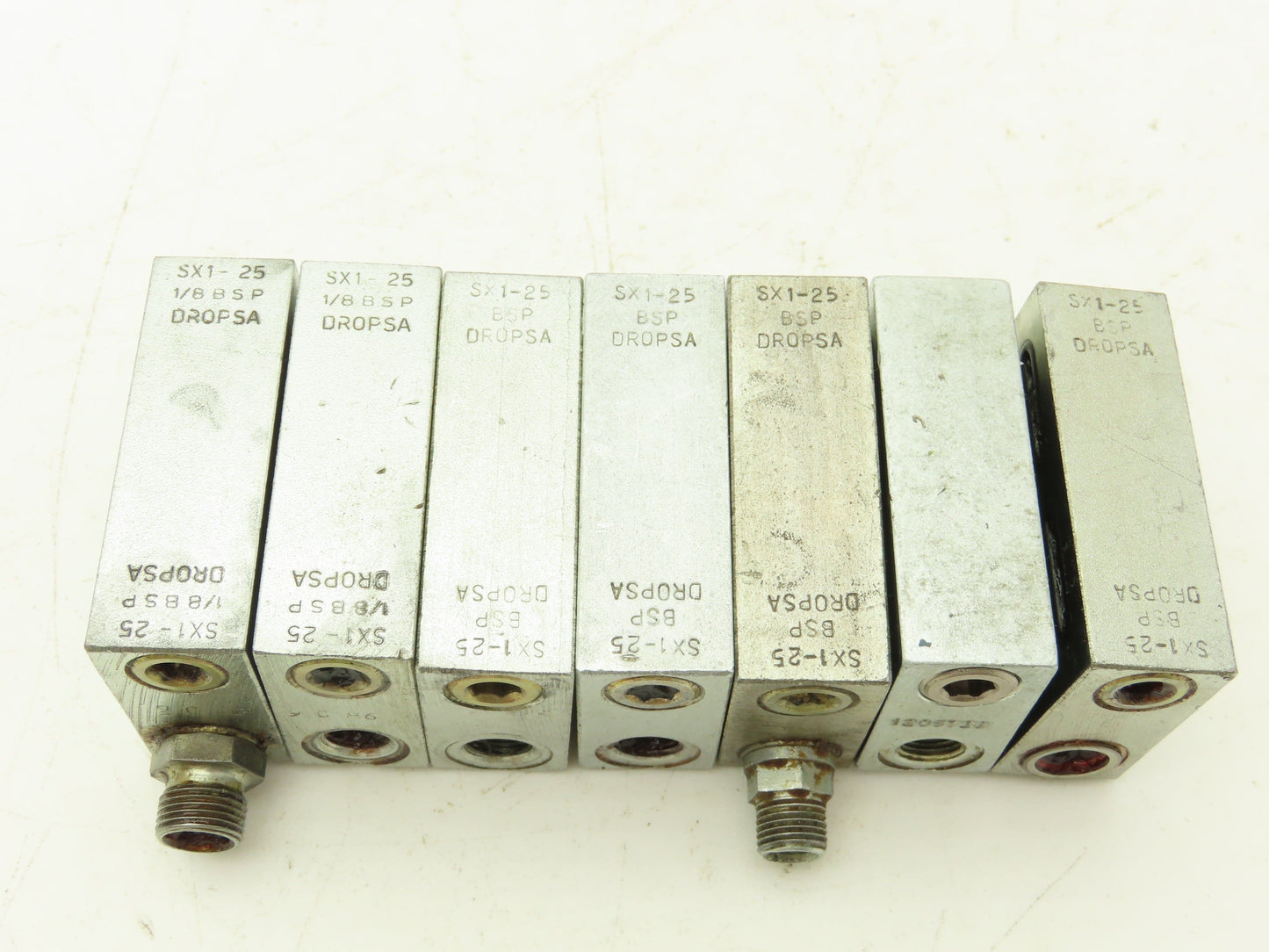 DropsA SX1-25 Modular Lubricator Divider Valve Block 1/8" BSP Lot of 7
