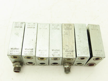 DropsA SX1-25 Modular Lubricator Divider Valve Block 1/8" BSP Lot of 7
