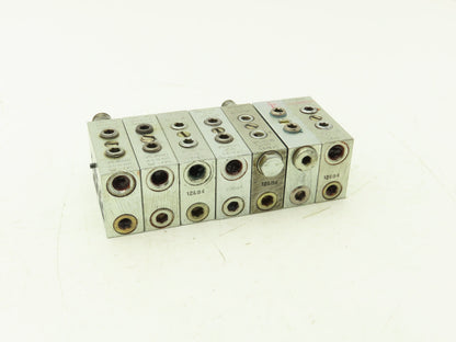 DropsA SX1-25 Modular Lubricator Divider Valve Block 1/8" BSP Lot of 7