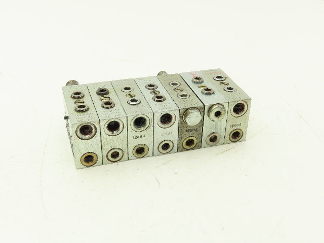DropsA SX1-25 Modular Lubricator Divider Valve Block 1/8" BSP Lot of 7