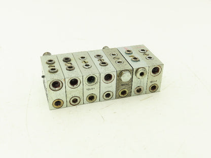 DropsA SX1-25 Modular Lubricator Divider Valve Block 1/8" BSP Lot of 7