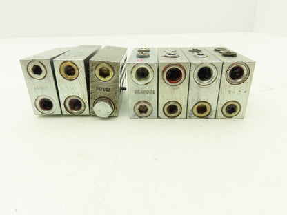 DropsA SX1-25 Modular Lubricator Divider Valve Block 1/8" BSP Lot of 7