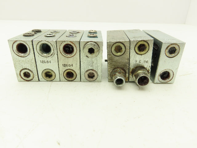 DropsA SX1-25 Modular Lubricator Divider Valve Block 1/8" BSP Lot of 7