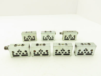 DropsA SX1-25 Modular Lubricator Divider Valve Block 1/8" BSP Lot of 7