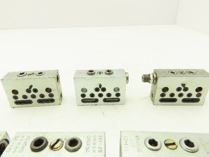 DropsA SX1-25 Modular Lubricator Divider Valve Block 1/8" BSP Lot of 7
