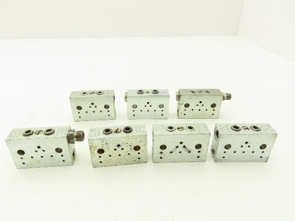 DropsA SX1-25 Modular Lubricator Divider Valve Block 1/8" BSP Lot of 7