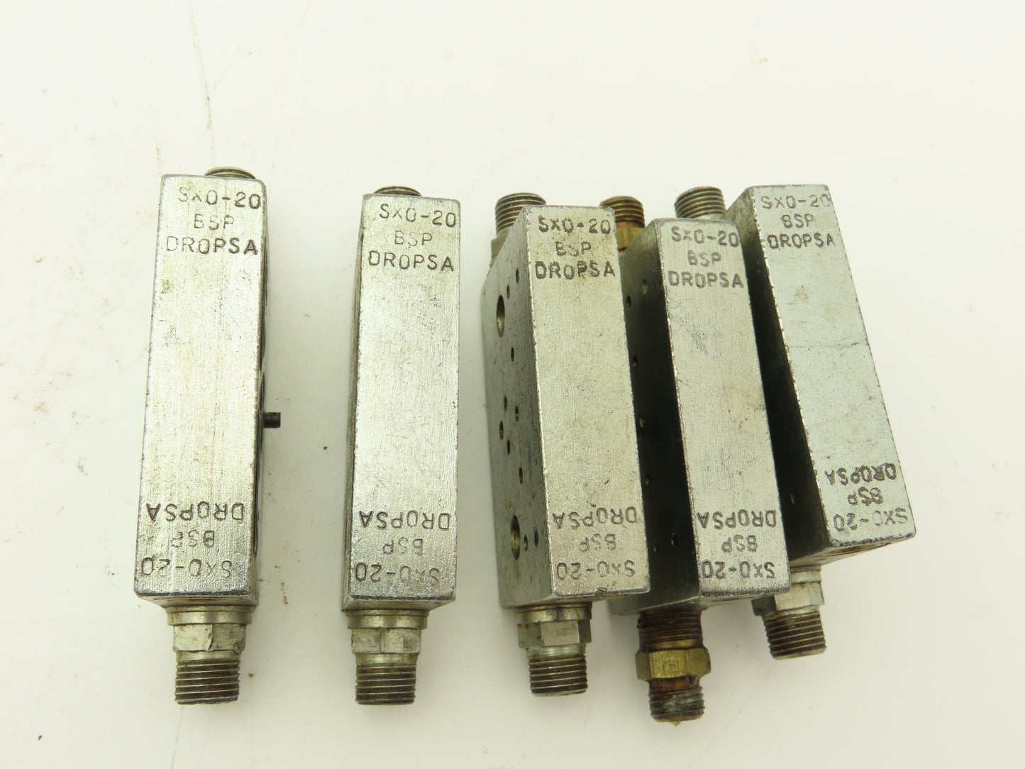 DropsA SX0-20 Modular Lubricator Divider Valve Block 1/8" BSP Lot of 5