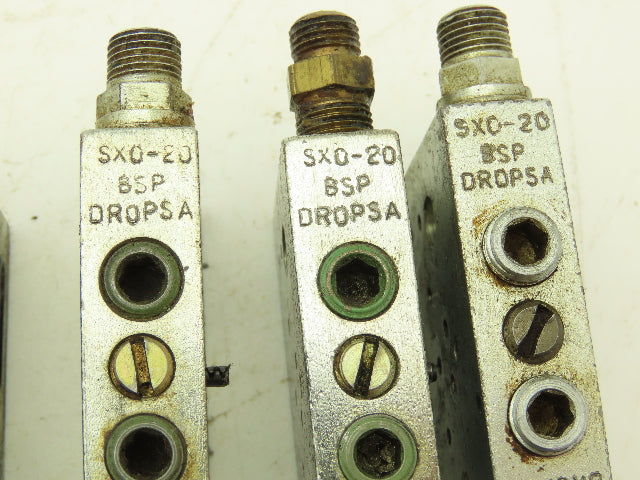 DropsA SX0-20 Modular Lubricator Divider Valve Block 1/8" BSP Lot of 5