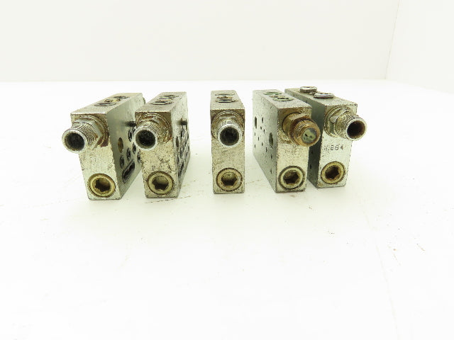 DropsA SX0-20 Modular Lubricator Divider Valve Block 1/8" BSP Lot of 5