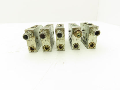 DropsA SX0-20 Modular Lubricator Divider Valve Block 1/8" BSP Lot of 5