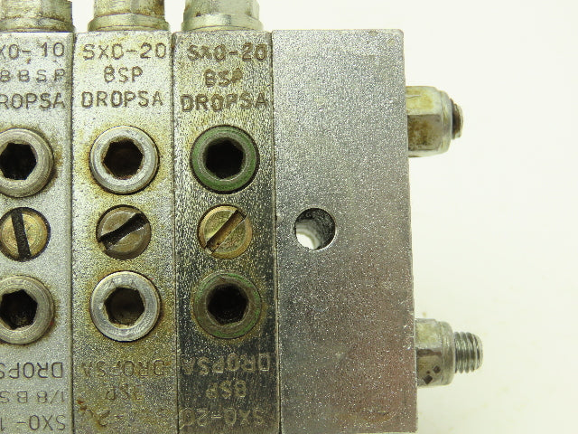 DropsA SX0-10 SX0-20 Modular Lubricator Divider Valve Manifold Block 1/8" BSP