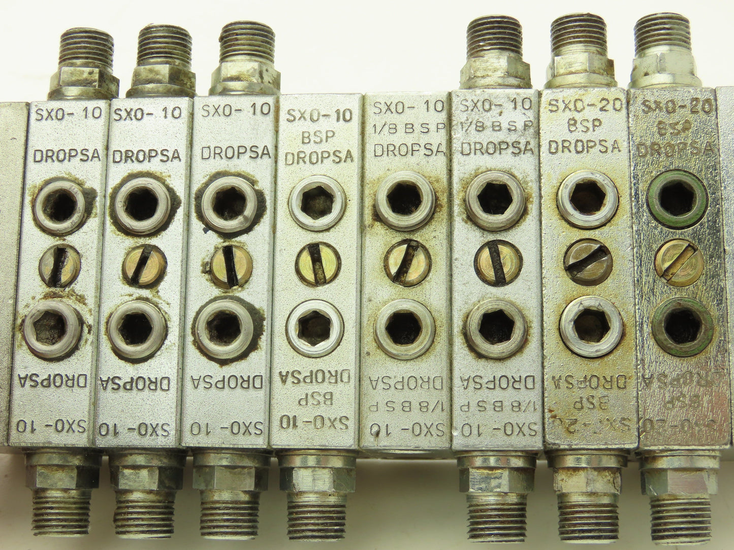DropsA SX0-10 SX0-20 Modular Lubricator Divider Valve Manifold Block 1/8" BSP