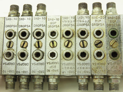 DropsA SX0-10 SX0-20 Modular Lubricator Divider Valve Manifold Block 1/8" BSP